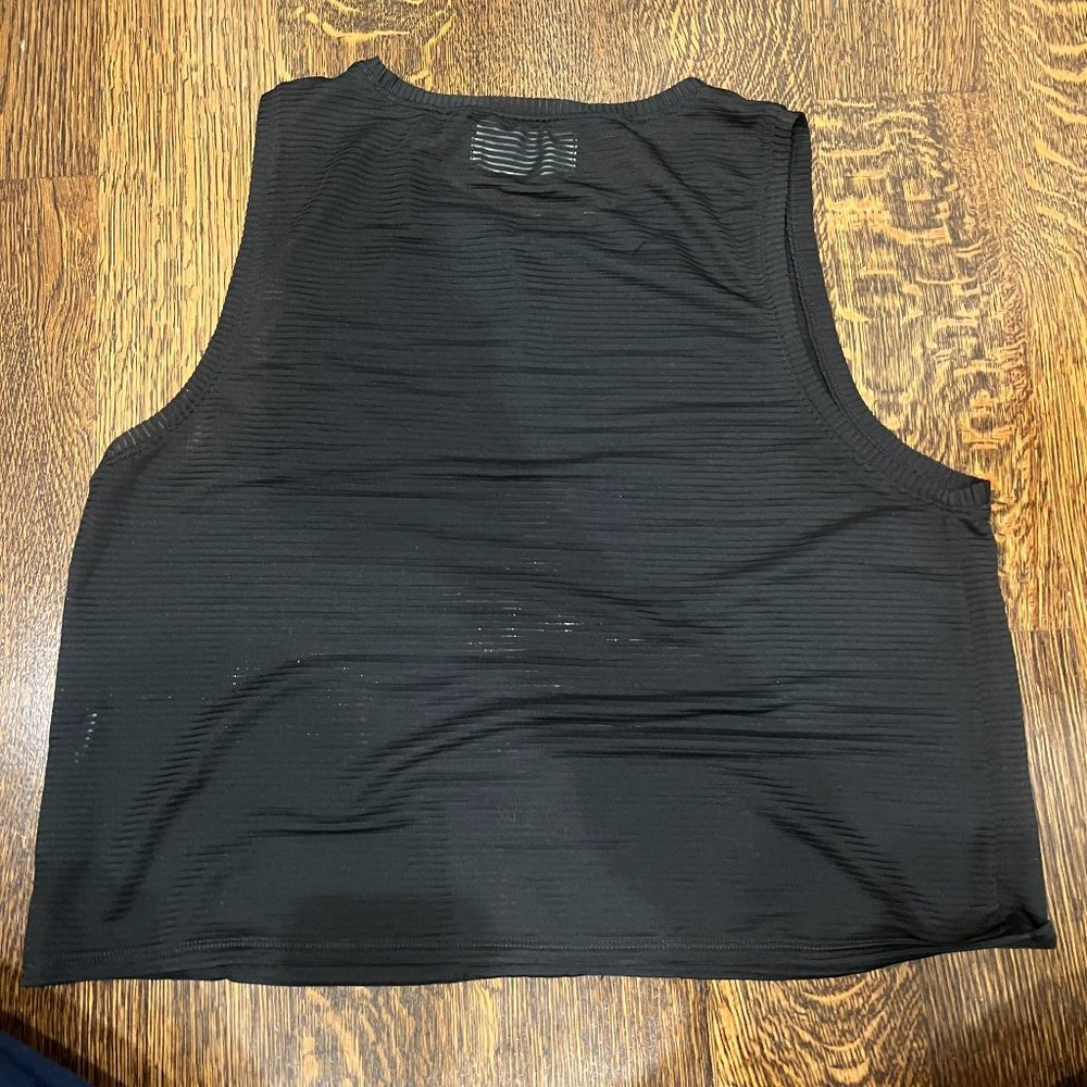 Black Ribbed Soulcycle Tank - size M - Picture 2 of 3